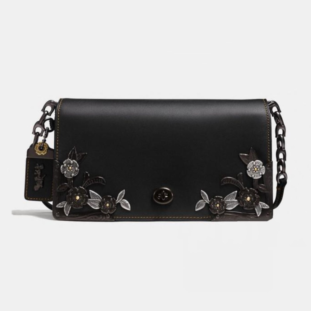 COACH Dinky With Metal Tea Rose